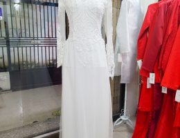 Áo dài trắng có đuôi size M